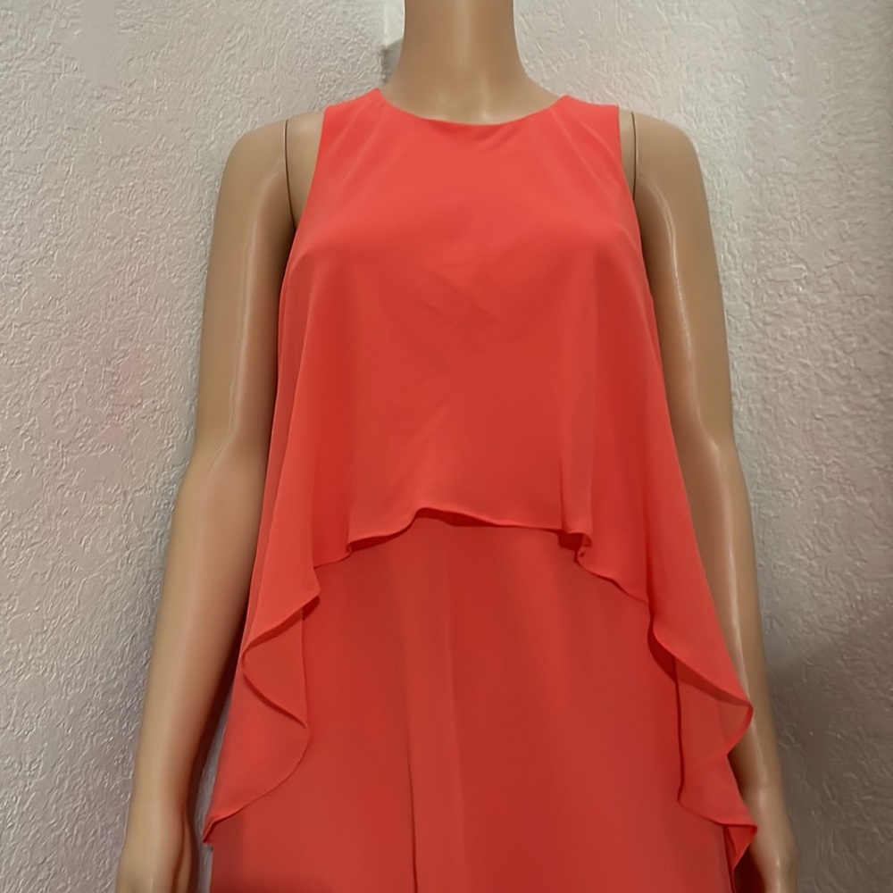 Lauren Ralph Lauren Petite Layered Georgette Dress - Picture 7 of 9
